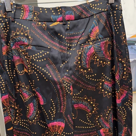 House of Harlow 1960 Black and Multicolor toucan pants - Picture 6 of 11